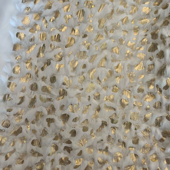 NWT Howard’s Crop Sleeve Blazer White/Gold Size S/M - Picture 4 of 7